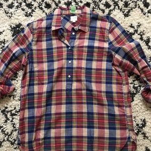 J. Crew Homespun popover shirt